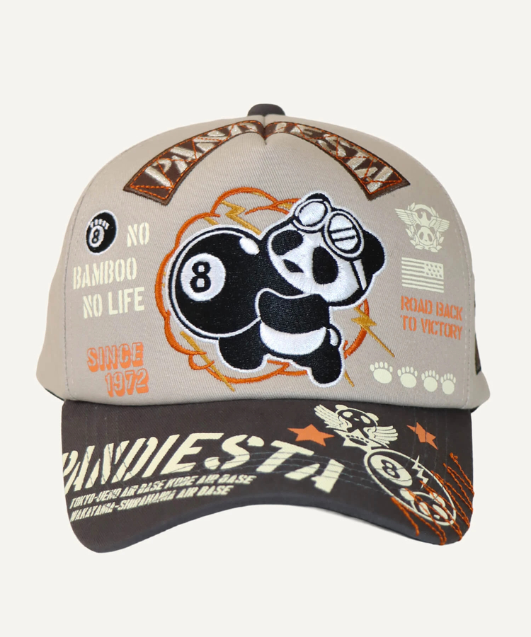 PANDIESTA(パンディエスタ) |SB PANDIESTA エイトボール パンダ ミリタリー カーブバイザー キャップ(536958 MENS/WOMENS）