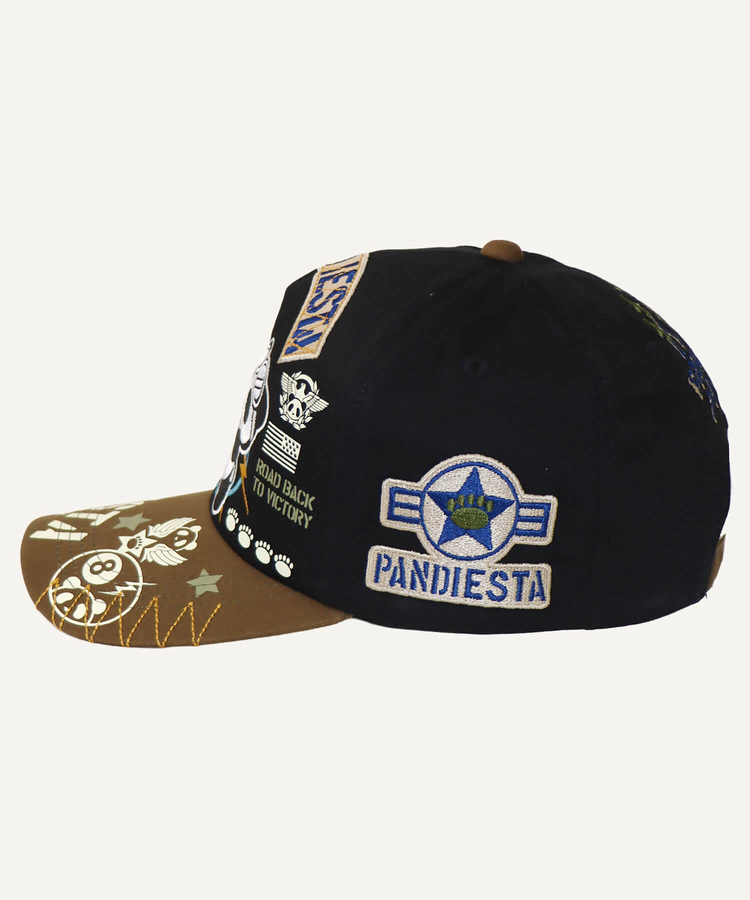 PANDIESTA(パンディエスタ) |SB PANDIESTA エイトボール パンダ ミリタリー カーブバイザー キャップ(536958 MENS/WOMENS）