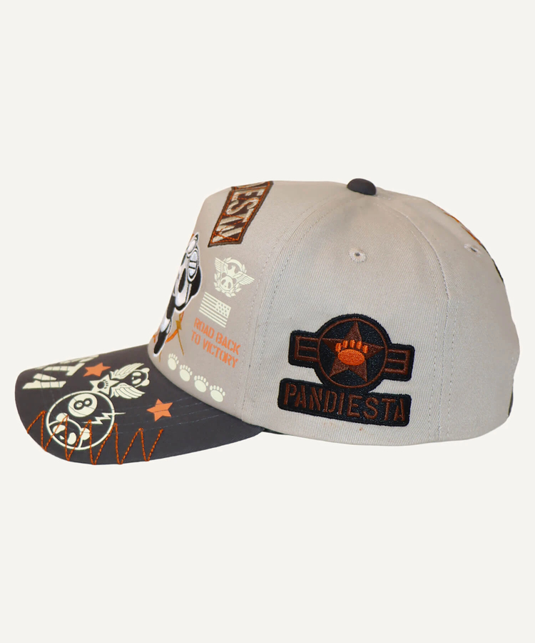 PANDIESTA(パンディエスタ) |SB PANDIESTA エイトボール パンダ ミリタリー カーブバイザー キャップ(536958 MENS/WOMENS）