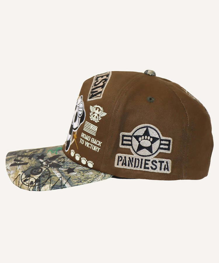 PANDIESTA(パンディエスタ) |SB PANDIESTA エイトボール パンダ ミリタリー カーブバイザー キャップ(536958 MENS/WOMENS）