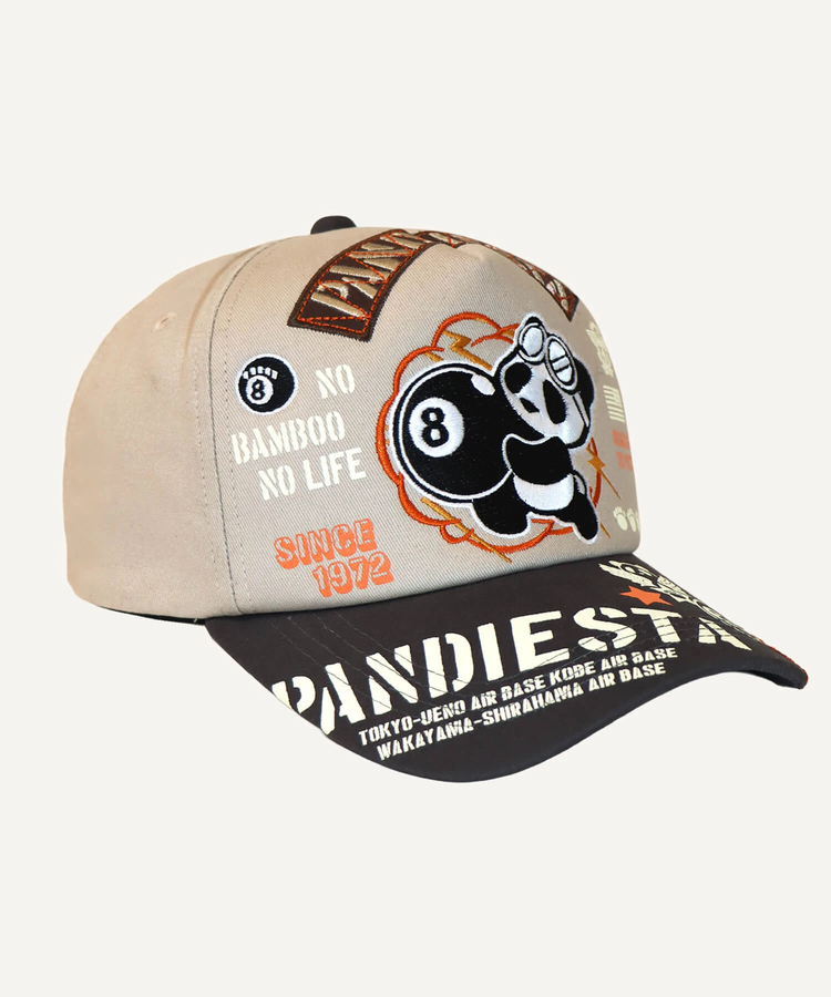 PANDIESTA(パンディエスタ) |SB PANDIESTA エイトボール パンダ ミリタリー カーブバイザー キャップ(536958 MENS/WOMENS）