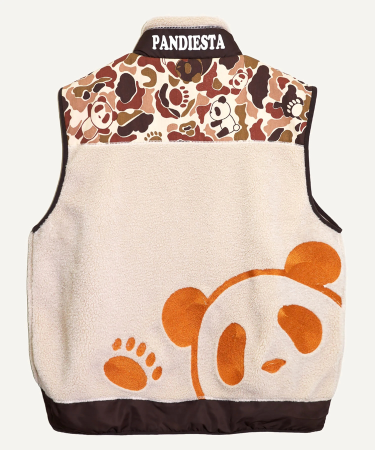 PANDIESTA(パンディエスタ) |SB PANDIESTA カモフラパンダ ボアフリース ベスト(536212 MENS/WOMENS）