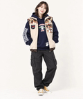 PANDIESTA(パンディエスタ) |SB PANDIESTA カモフラパンダ ボアフリース ベスト(536212 MENS/WOMENS）