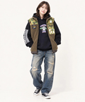 PANDIESTA(パンディエスタ) |SB PANDIESTA カモフラパンダ ボアフリース ベスト(536212 MENS/WOMENS）