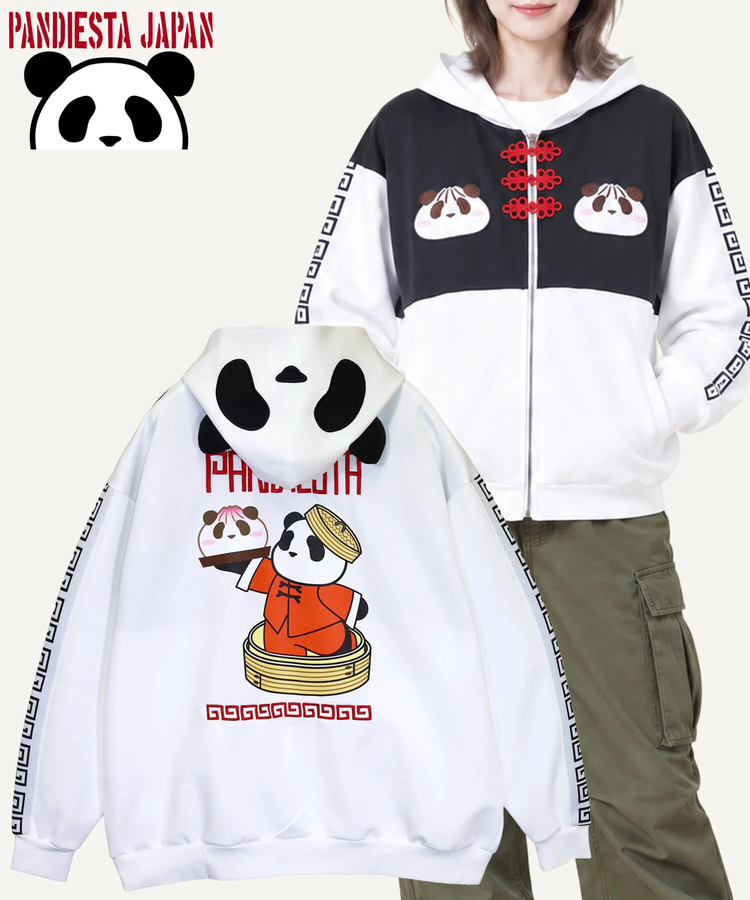 PANDIESTA(パンディエスタ) |SB PANDIESTA 熊猫飯店 桃まんパンダ なりきりパーカー(536102 MENS/WOMENS）