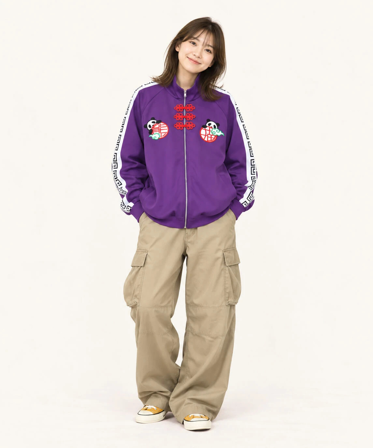 PANDIESTA(パンディエスタ) |SB PANDIESTA 熊猫飯店 パラパラパンダ チャーハン トラックジャケット(536103 MENS/WOMENS）
