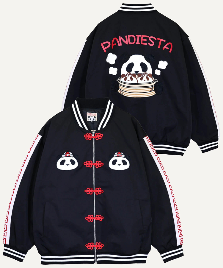 PANDIESTA(パンディエスタ) |SB PANDIESTA 熊猫飯店 小籠包パンダ シャカシャカ シャーリング ブルゾン(536101 MENS/WOMENS）