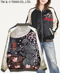 PANDIESTA(パンディエスタ) |SB ゴジラ 錦nishiki 月下桜 ゴジラ リバーシブル スカジャン ブラック(564362 MENS)