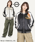 PANDIESTA(パンディエスタ) |SB ゴジラ 錦nishiki 月下富士 キングギドラ リバーシブル スカジャン ブラック(564364 MENS)