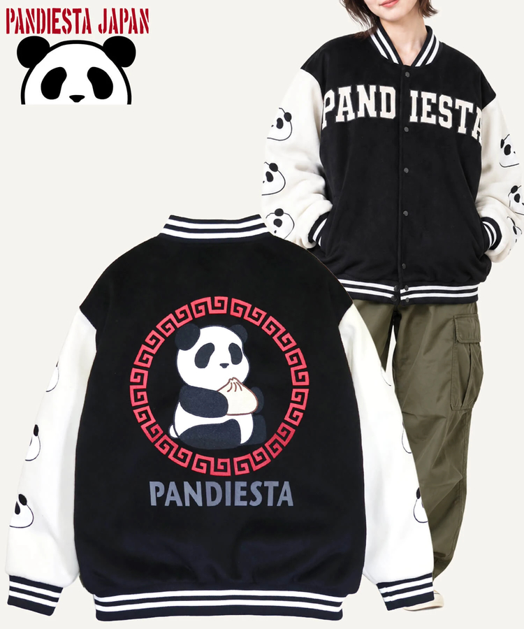 PANDIESTA(パンディエスタ) |SB PANDIESTA 熊猫飯店 ほかほかパンダ 肉まん スタジアム ジャンパー(536100 MENS/WOMENS）