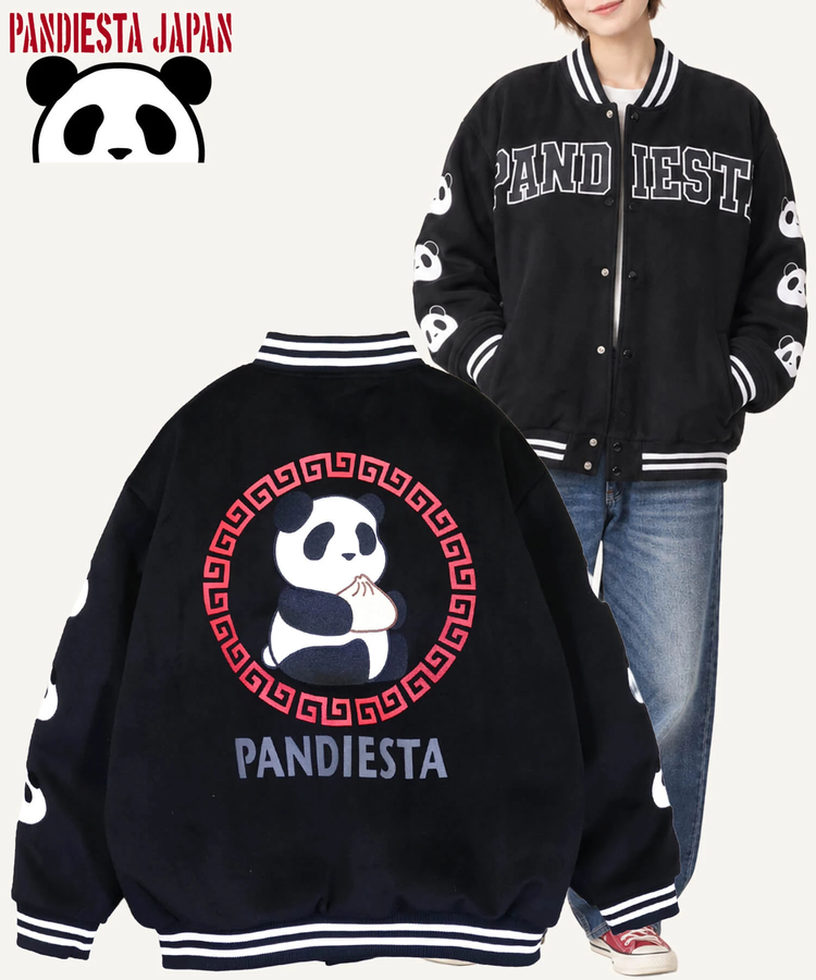 PANDIESTA(パンディエスタ) |SB PANDIESTA 熊猫飯店 ほかほかパンダ 肉まん スタジアム ジャンパー(536100 MENS/WOMENS）