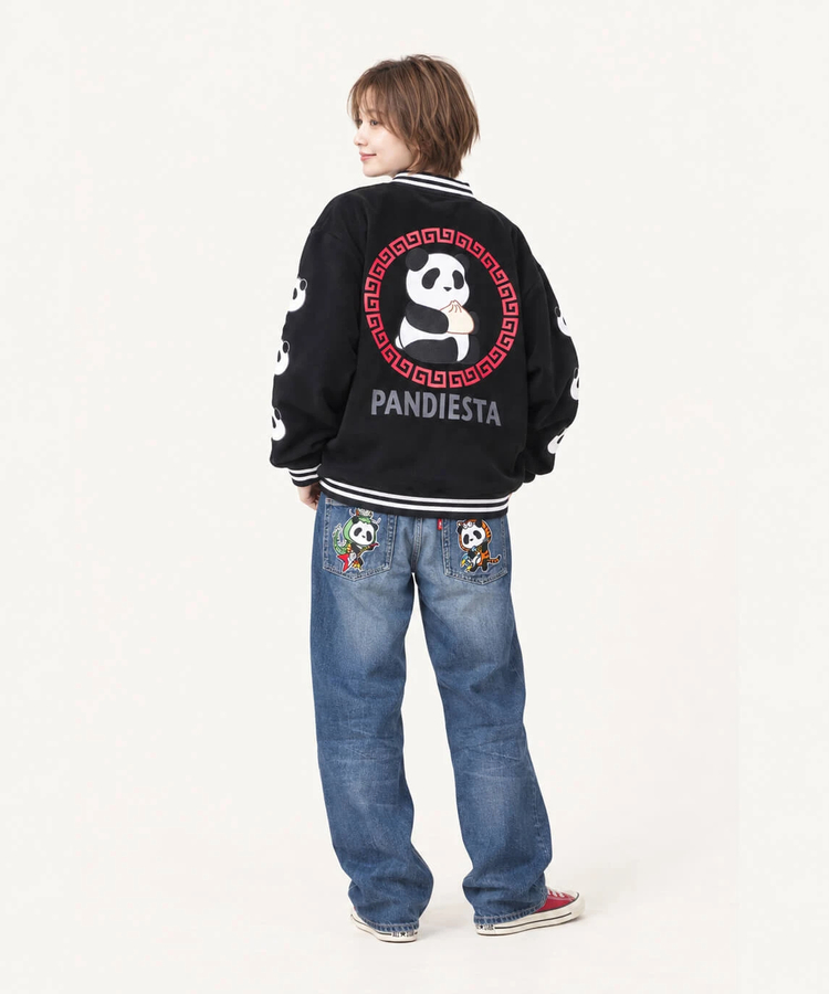 PANDIESTA(パンディエスタ) |SB PANDIESTA 熊猫飯店 ほかほかパンダ 肉まん スタジアム ジャンパー(536100 MENS/WOMENS）